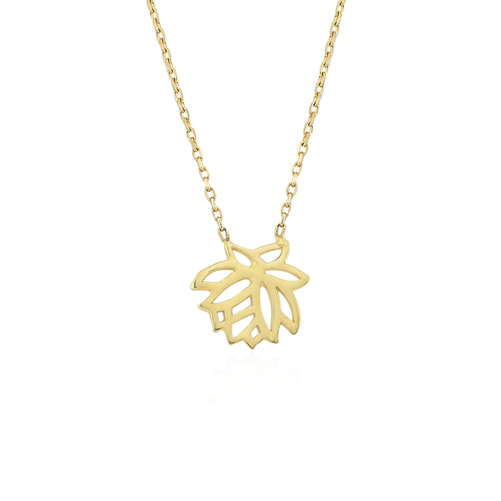 Glorria Altın Lotus Çiçeği Kolye Glorria Altın Lotus Çiçeği Kolye