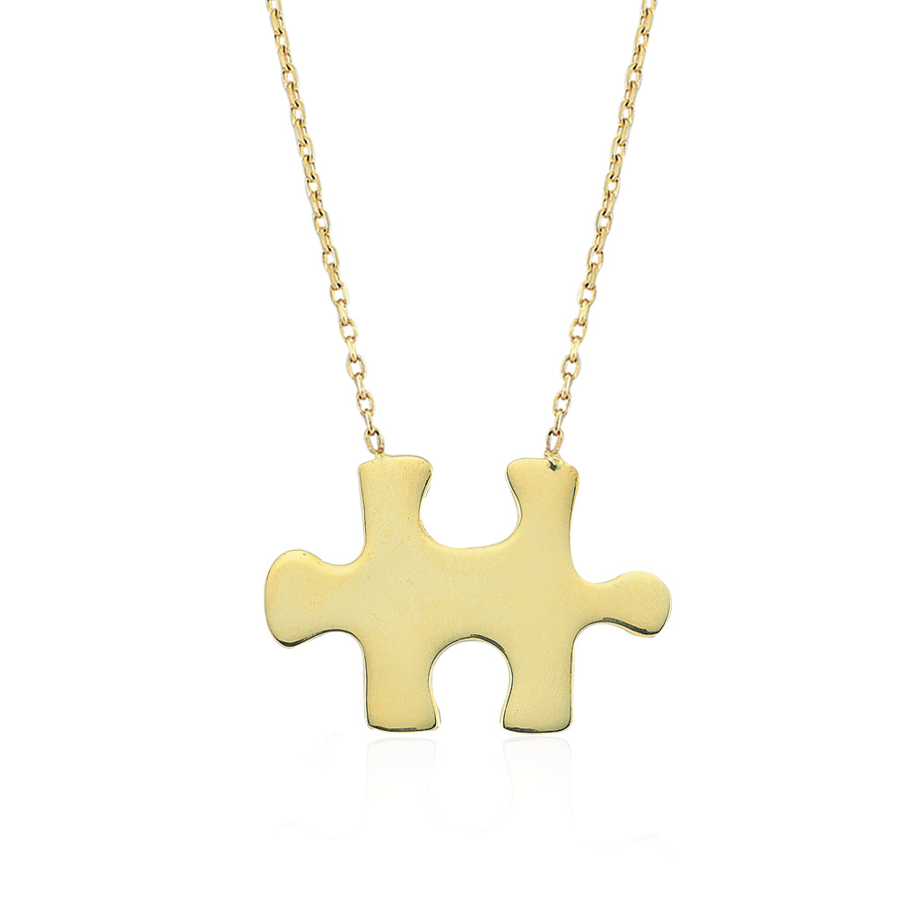 Glorria Altın Puzzle Kolye Glorria Altın Puzzle Kolye