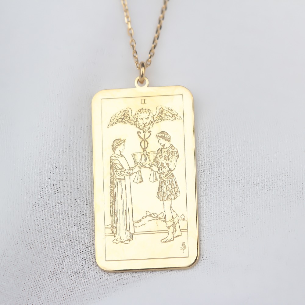 Glorria Kişiye Özel Gümüş Tarot Kartı Kolye Glorria Kişiye Özel Gümüş Tarot Kartı Kolye