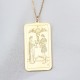Glorria Kişiye Özel Gümüş Tarot Kartı Kolye Glorria Kişiye Özel Gümüş Tarot Kartı Kolye