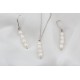 Glorria Gümüş Kolye ve Küpe İnci Set Glorria Gümüş Kolye ve Küpe İnci Set