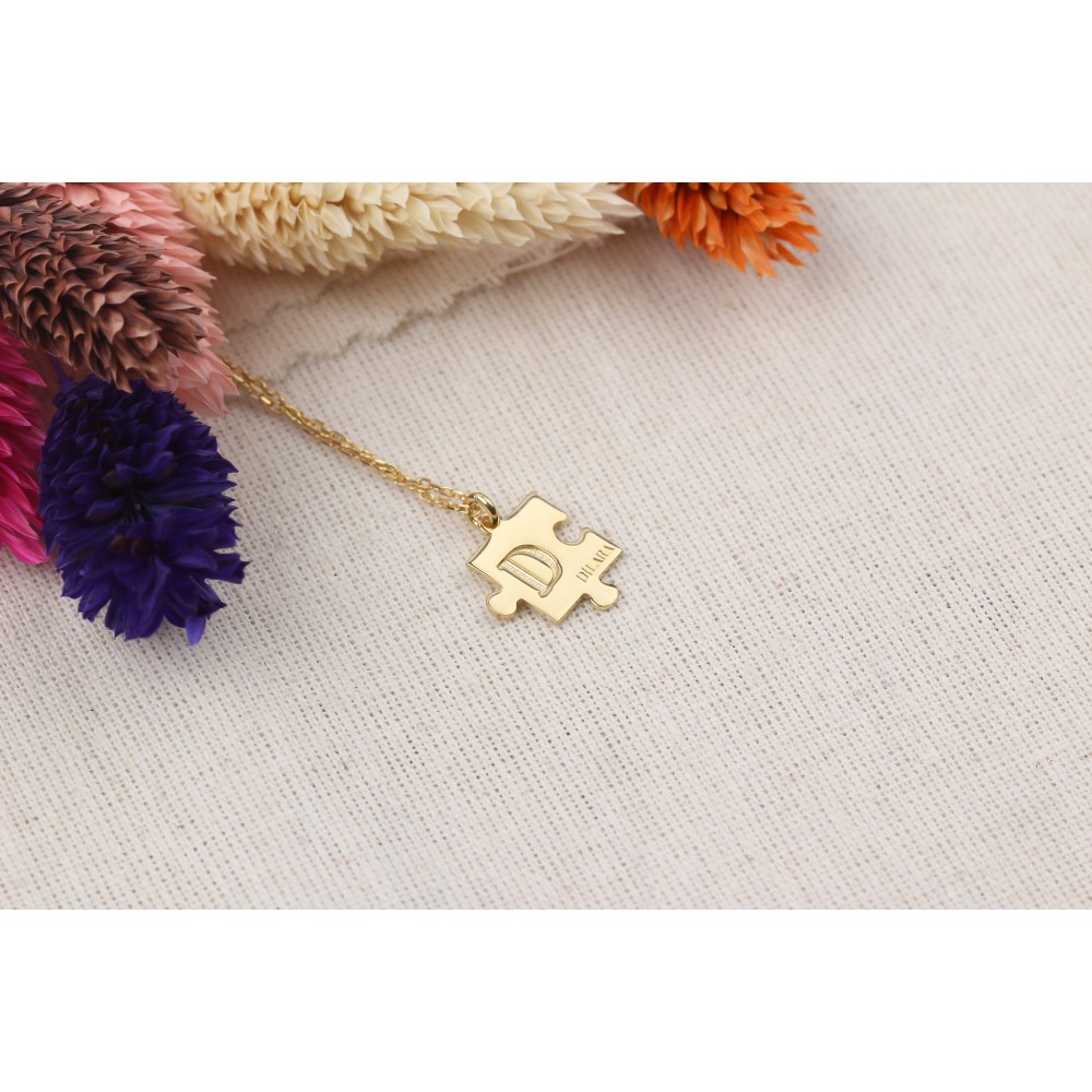 Glorria Kişiye Özel İsimli Puzzle Gümüş Kolye Glorria Kişiye Özel İsimli Puzzle Gümüş Kolye
