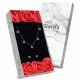 Glorria Gümüş Nazar Kolye, Küpe, Çiçekli Hediye Seti - DT0069-HS Glorria Gümüş Nazar Kolye, Küpe, Çiçekli Hediye Seti - DT0069-HS