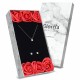 Glorria Gümüş Tektaş Kolye, Küpe, Çiçekli Hediye Seti - DT0213KL-HS Glorria Gümüş Tektaş Kolye, Küpe, Çiçekli Hediye Seti - DT0213KL-HS