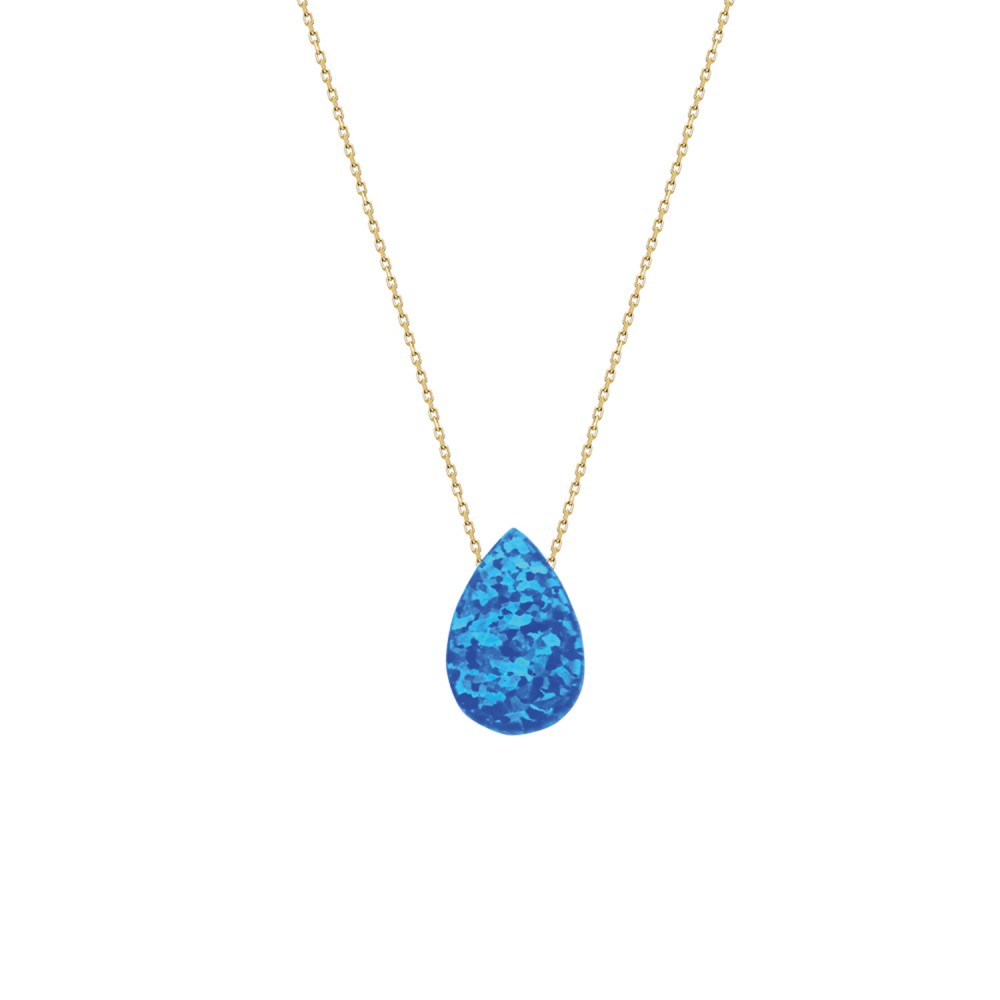 Glorria Altın Opal Damla Kolye Glorria Altın Opal Damla Kolye