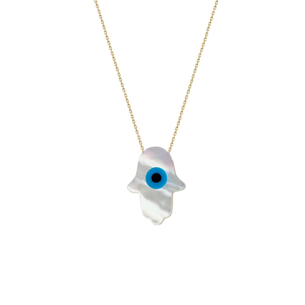 Glorria Altın Opal Fatmanın Eli Kolye Glorria Altın Opal Fatmanın Eli Kolye