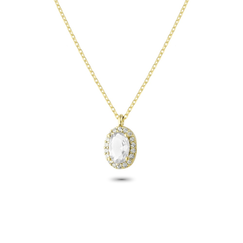 Glorria Gümüş Antıraj Oval Kolye Glorria Gümüş Antıraj Oval Kolye