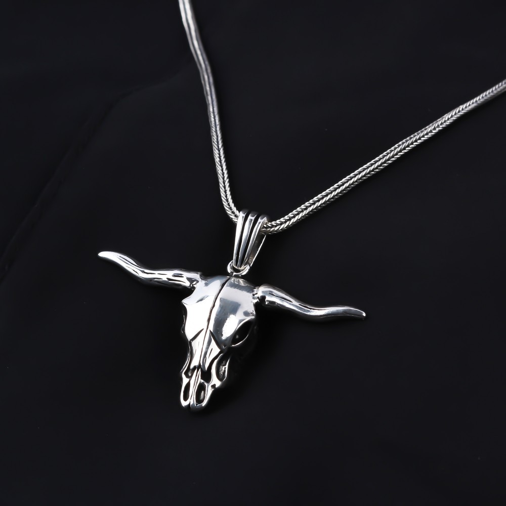 Glorria Gümüş Erkek Buffalo Kolye Glorria Gümüş Erkek Buffalo Kolye