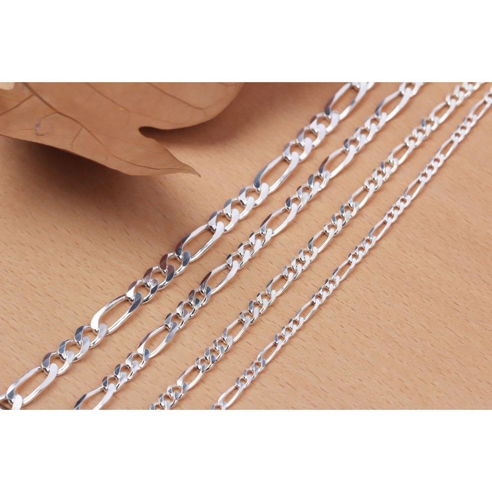 Glorria Gümüş 5mm Figaro Zincir Kolye Glorria Gümüş 5mm Figaro Zincir Kolye
