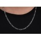 Glorria Gümüş 4mm Figaro Zincir Kolye Glorria Gümüş 4mm Figaro Zincir Kolye