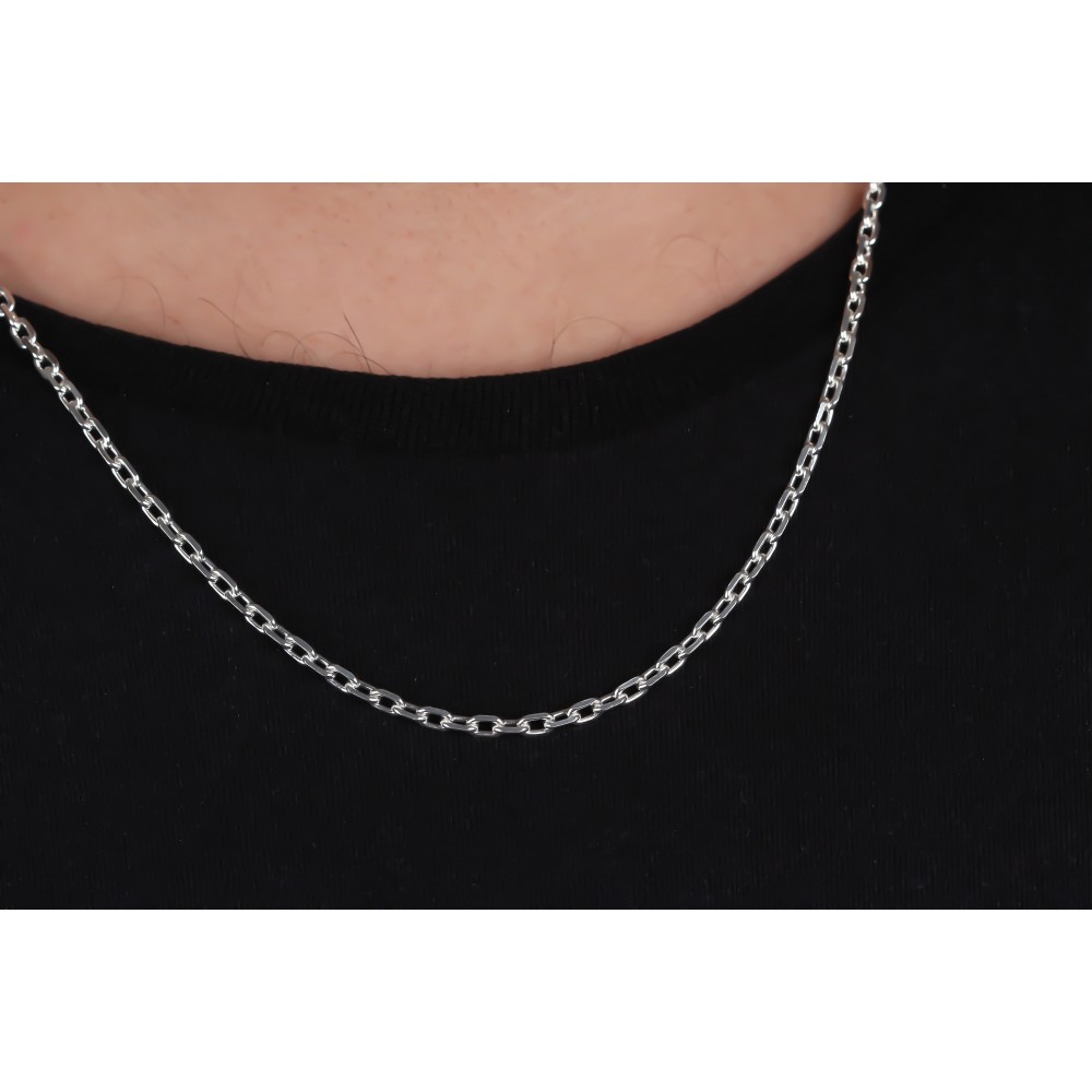 Glorria Gümüş 3.5mm Anchor Zincir Kolye Glorria Gümüş 3.5mm Anchor Zincir Kolye