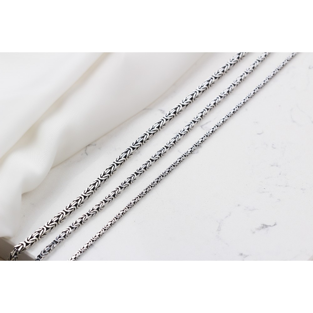Glorria Gümüş 4mm Kral Zincir Kolye Glorria Gümüş 4mm Kral Zincir Kolye