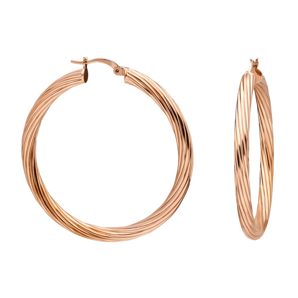 Glorria Gümüş 4 cm Burgu Halka Küpe Glorria Gümüş 4 cm Burgu Halka Küpe