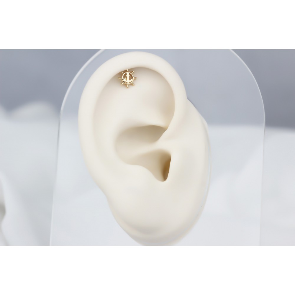 Glorria Altın Dümen Helix Piercing Glorria Altın Dümen Helix Piercing