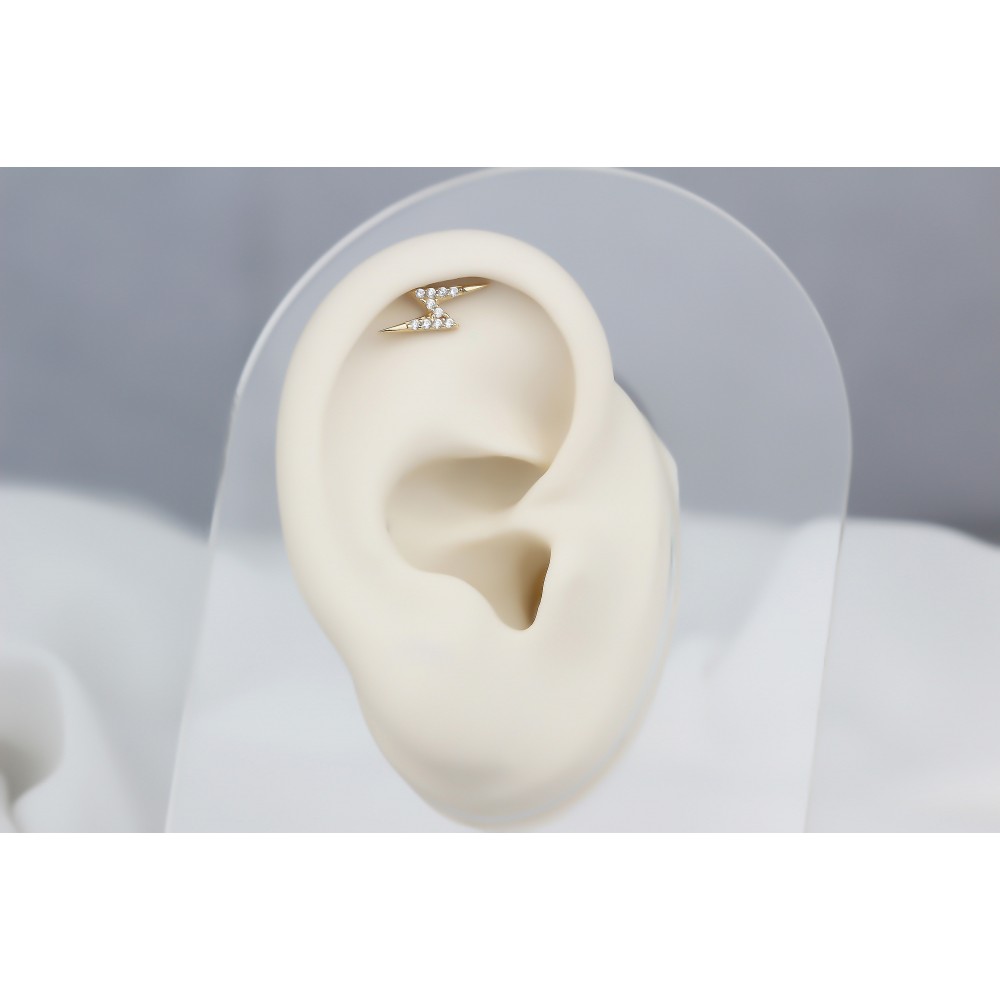 Glorria Altın Şimşek Helix Piercing Glorria Altın Şimşek Helix Piercing