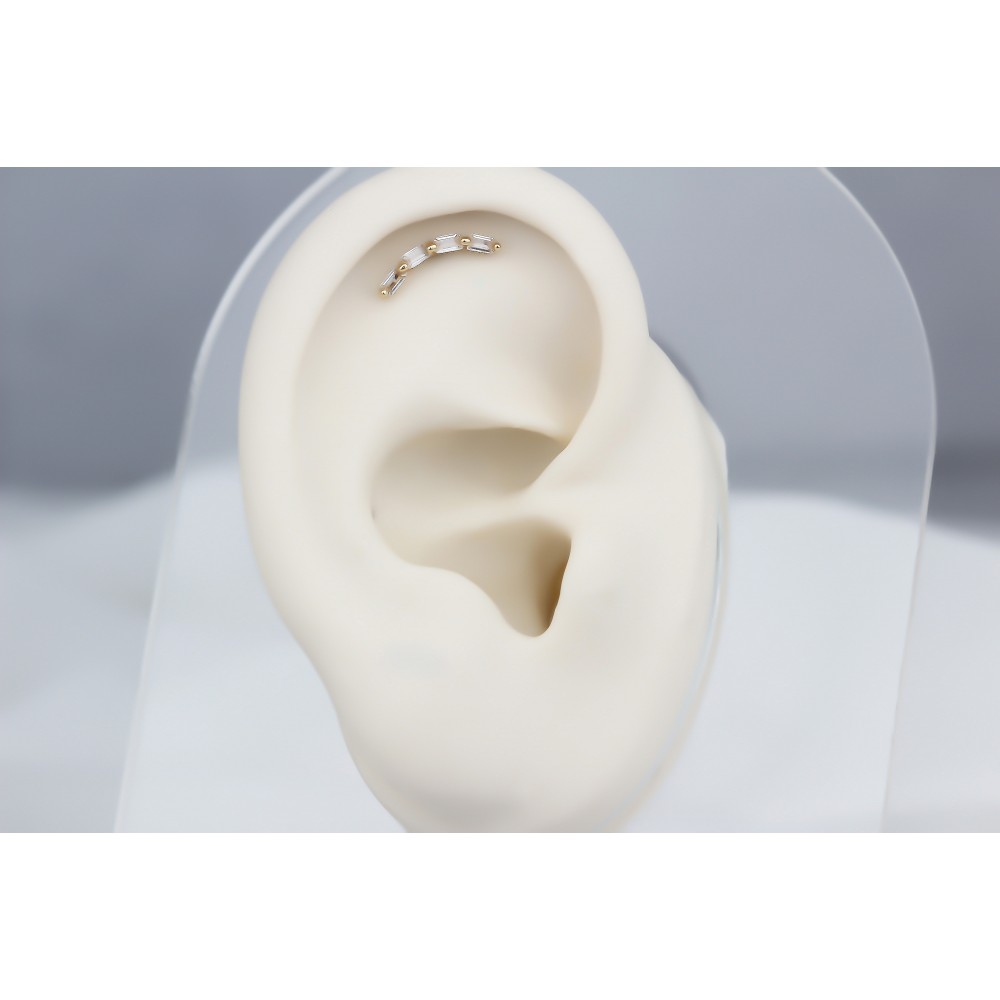 Glorria Altın Baget Helix Piercing Glorria Altın Baget Helix Piercing