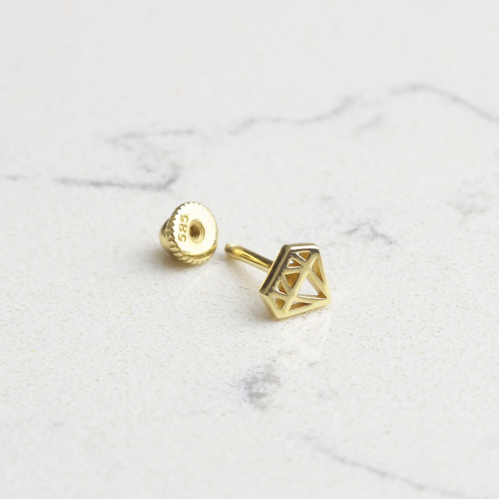 Glorria Altın Elmas Helix Piercing Glorria Altın Elmas Helix Piercing