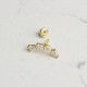 Glorria Altın Geometrik Helix Piercing