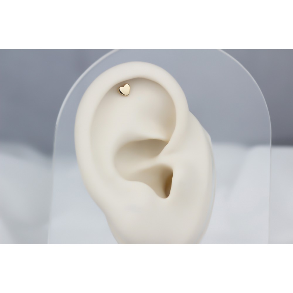Glorria Altın Kalp Helix Piercing Glorria Altın Kalp Helix Piercing