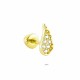 Glorria Altın Melek Kanadı Helix Piercing Glorria Altın Melek Kanadı Helix Piercing