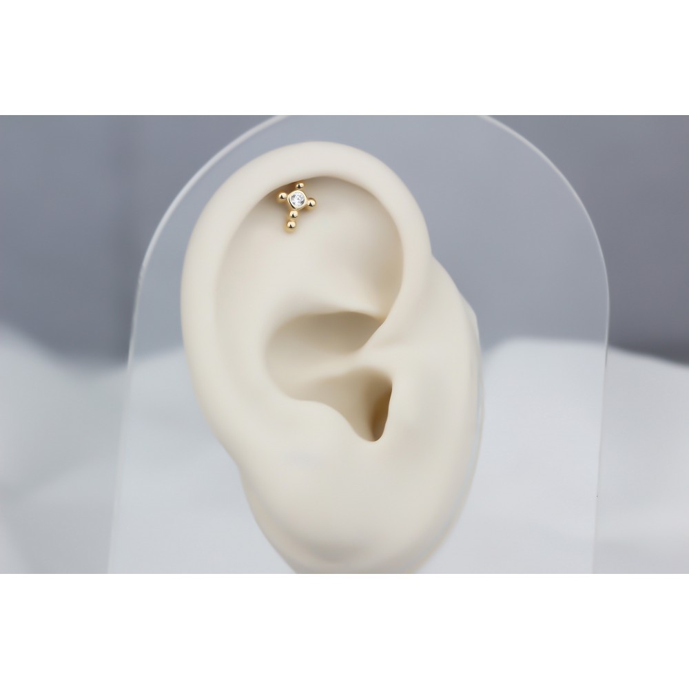 Glorria Altın Tektaş Helix Piercing Glorria Altın Tektaş Helix Piercing