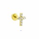 Glorria Altın Haç Helix Piercing Glorria Altın Haç Helix Piercing