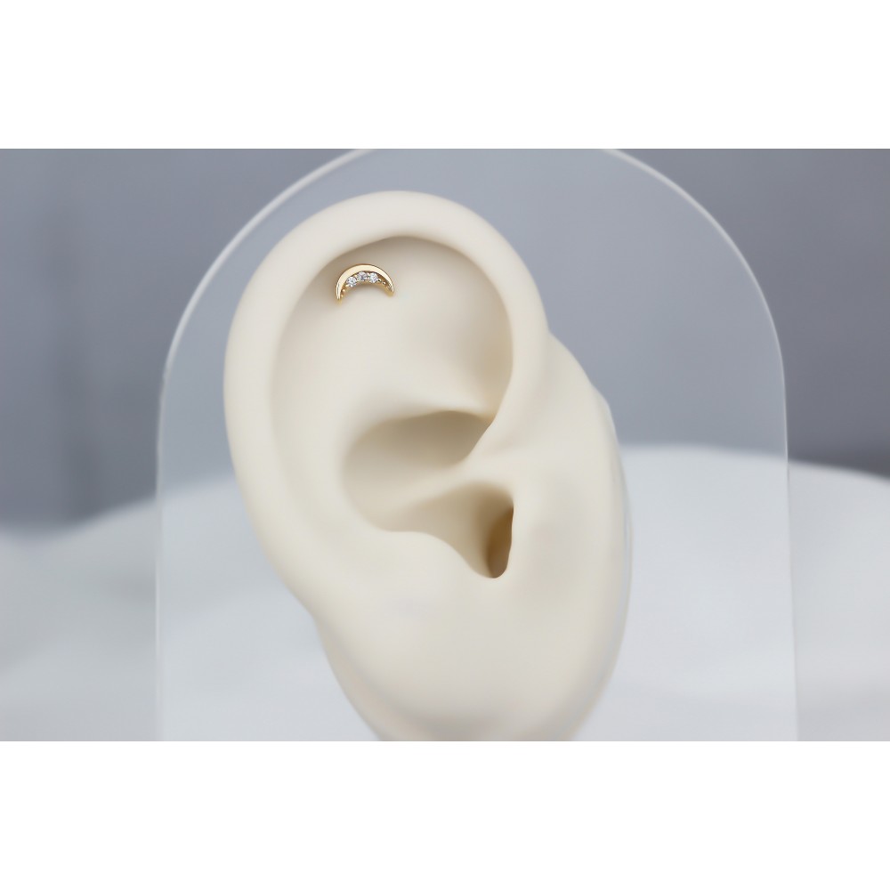 Glorria Altın Ay Helix Piercing Glorria Altın Ay Helix Piercing