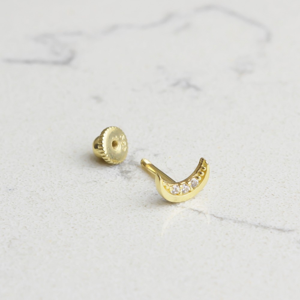 Glorria Altın Ay Helix Piercing Glorria Altın Ay Helix Piercing