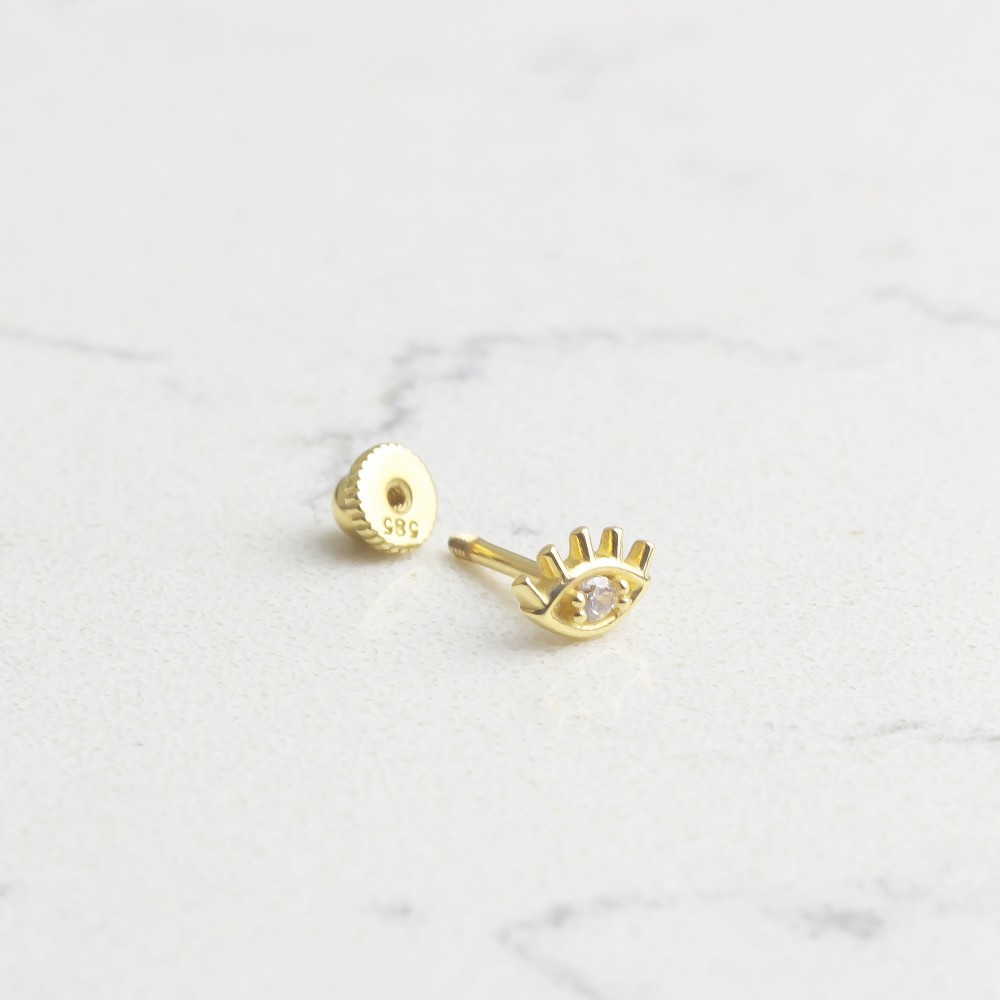 Glorria Altın Göz Helix Piercing
