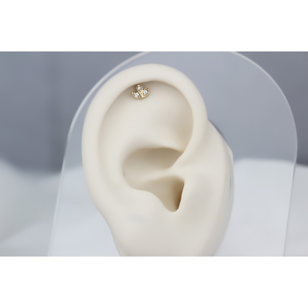 Glorria Altın Çiçek Helix Piercing Glorria Altın Çiçek Helix Piercing