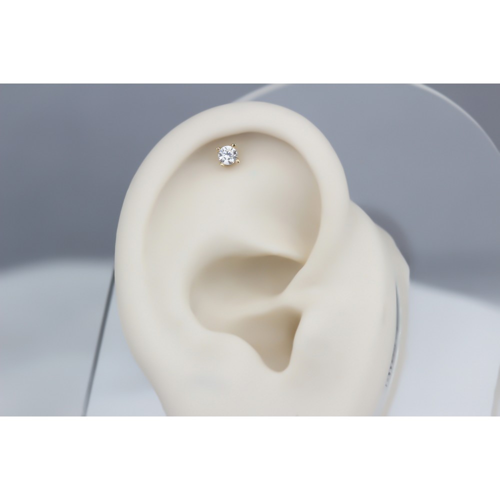 Glorria Altın Tektaş Helix Piercing Glorria Altın Tektaş Helix Piercing