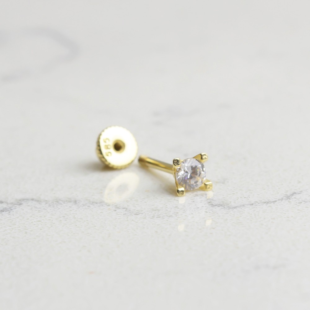 Glorria Altın Tektaş Helix Piercing Glorria Altın Tektaş Helix Piercing