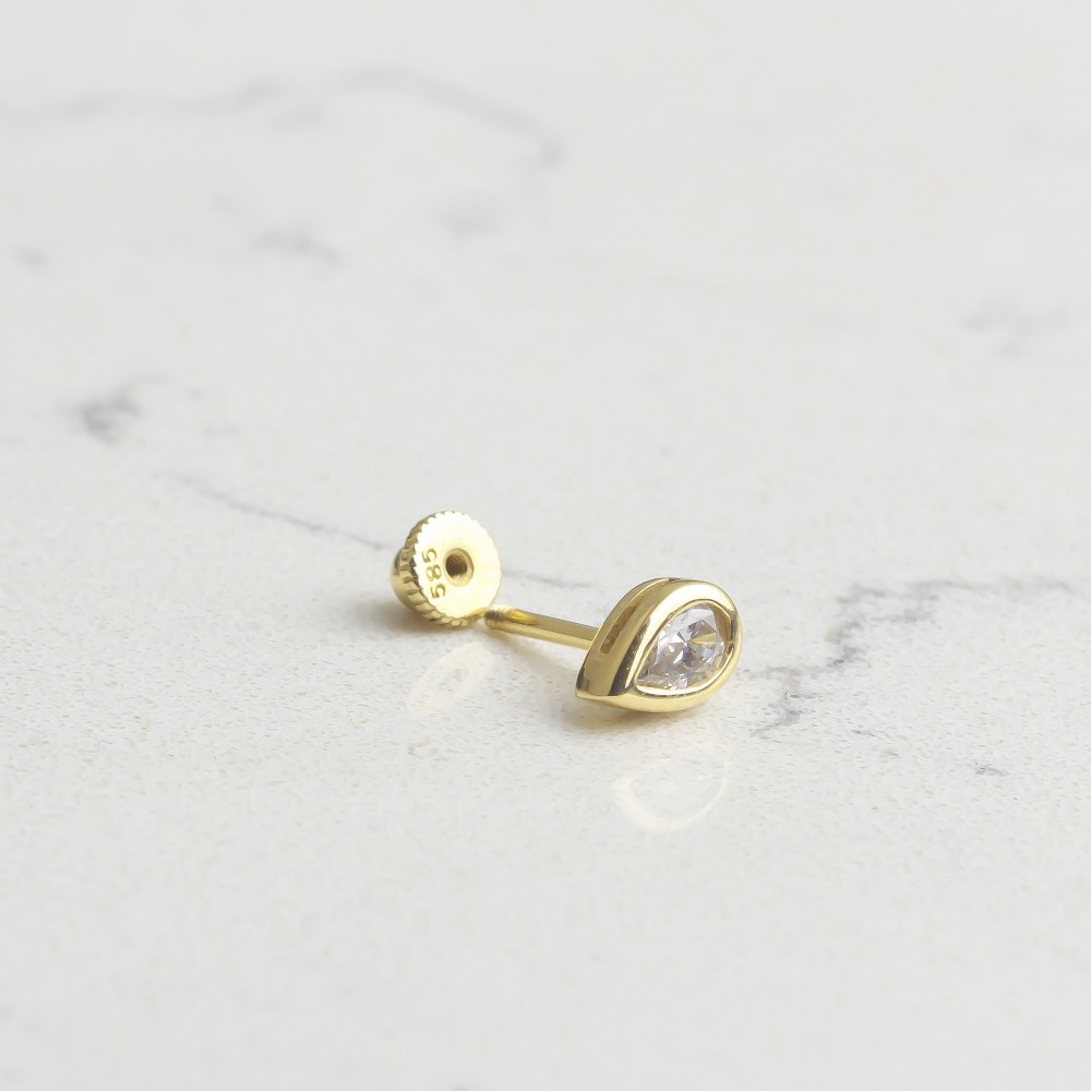 Glorria Altın Damla Helix Piercing