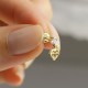 Glorria Altın Taşlı Elmas Helix Piercing