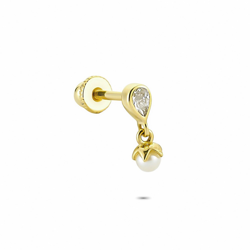 Glorria Altın İnci Damla Helix Piercing Glorria Altın İnci Damla Helix Piercing