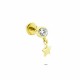 Glorria Altın Sallantı Tektaş Helix Piercing Glorria Altın Sallantı Tektaş Helix Piercing