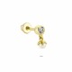 Glorria Altın İnci Tektaş Helix Piercing Glorria Altın İnci Tektaş Helix Piercing