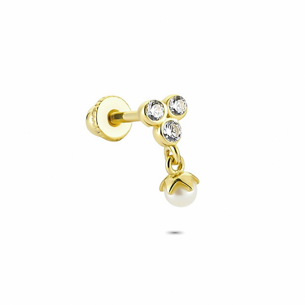 Glorria Altın İnci Üç Taş Helix Piercing Glorria Altın İnci Üç Taş Helix Piercing