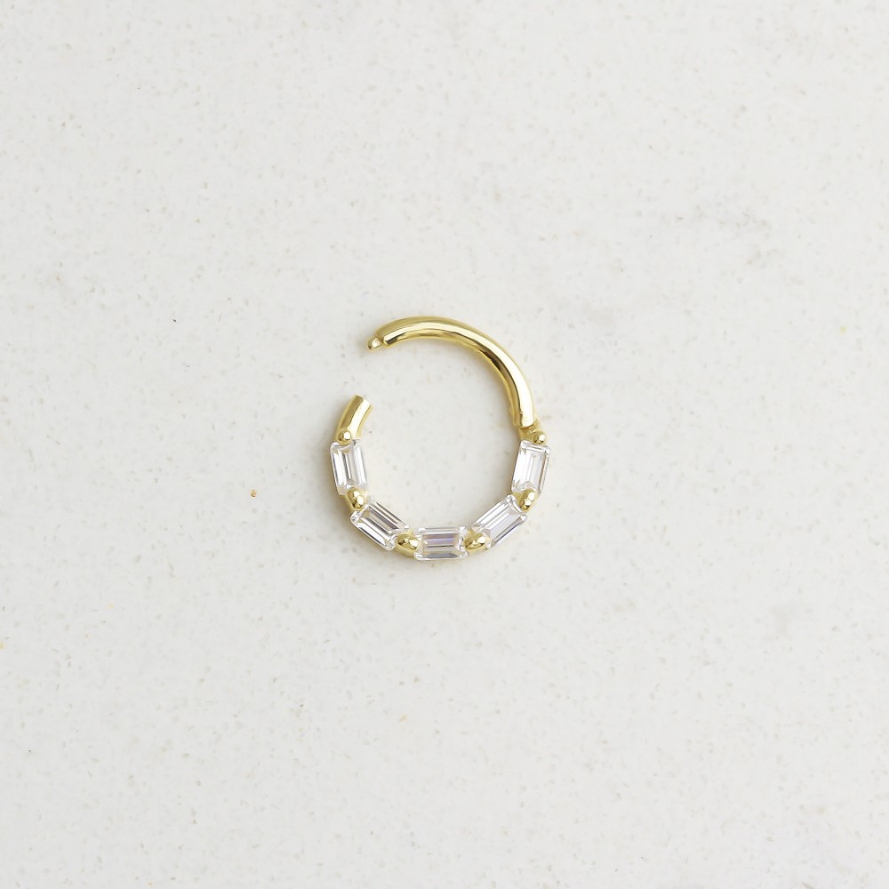 Glorria Altın Geometrik Halka Piercing Glorria Altın Geometrik Halka Piercing