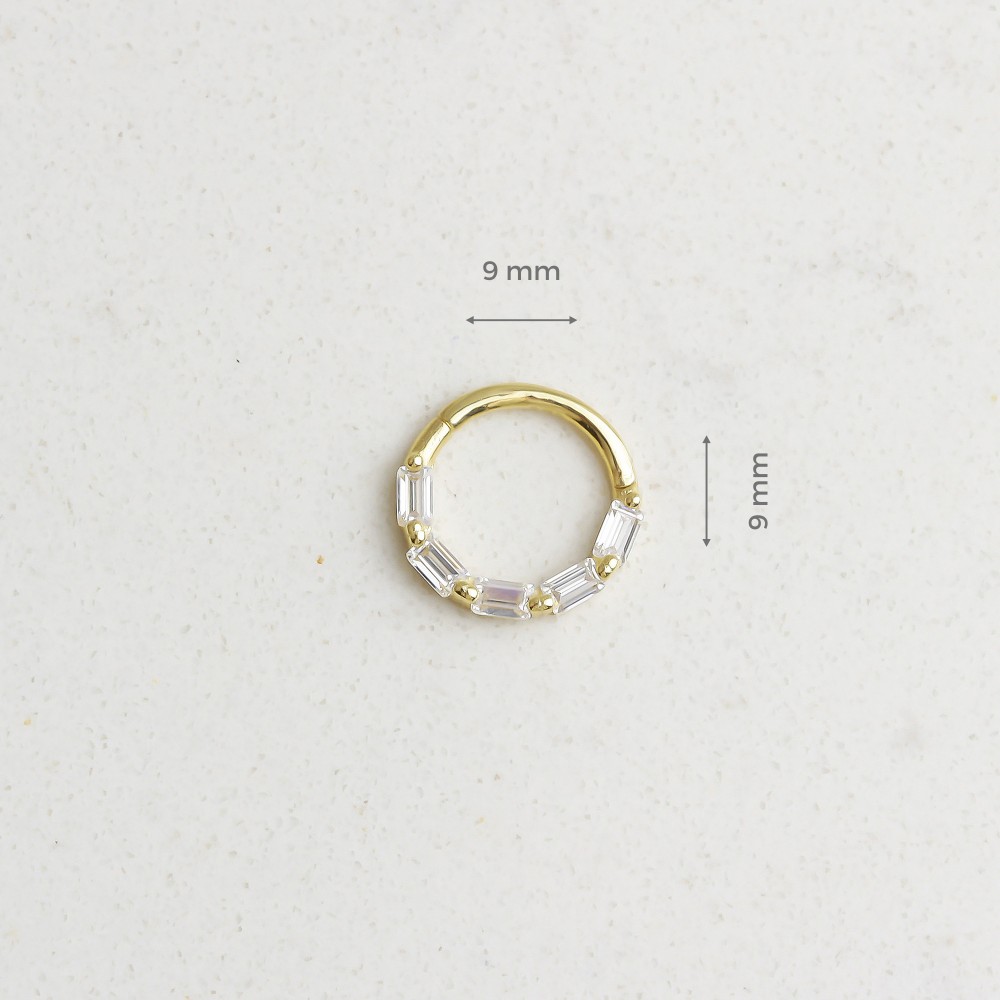 Glorria Altın Geometrik Halka Piercing Glorria Altın Geometrik Halka Piercing