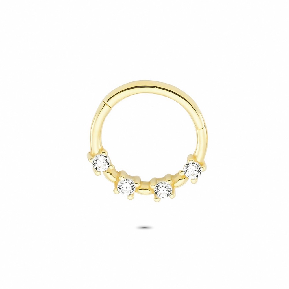 Glorria Altın Taşlı Halka Piercing Glorria Altın Taşlı Halka Piercing