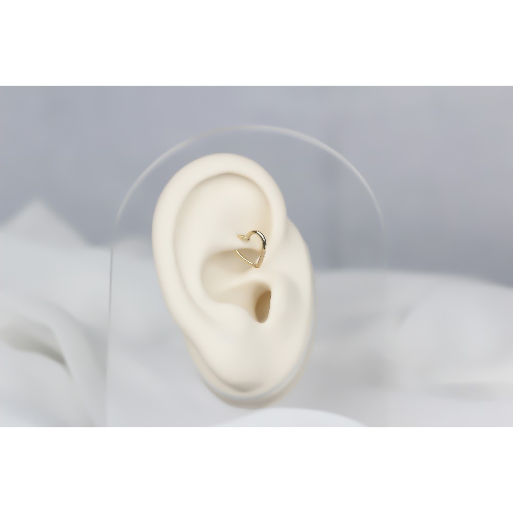 Glorria Altın Kalp Halka Piercing Glorria Altın Kalp Halka Piercing