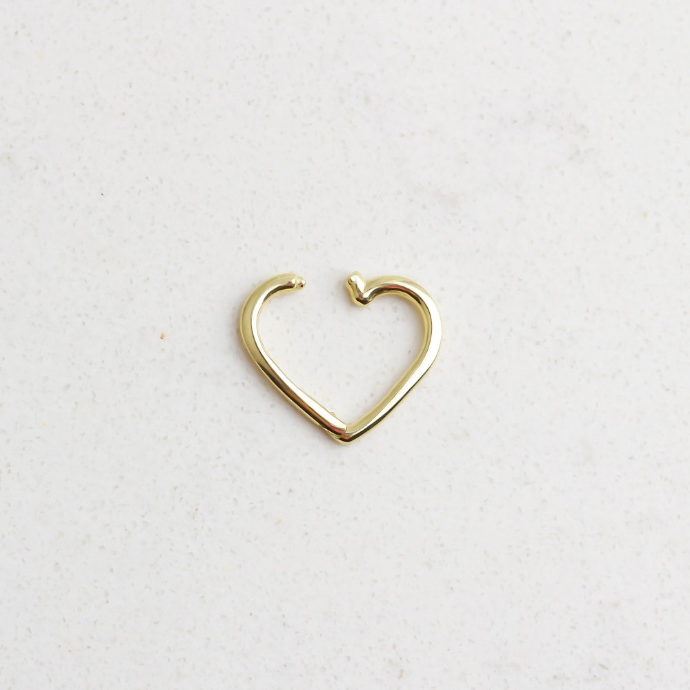 Glorria Altın Kalp Halka Piercing Glorria Altın Kalp Halka Piercing
