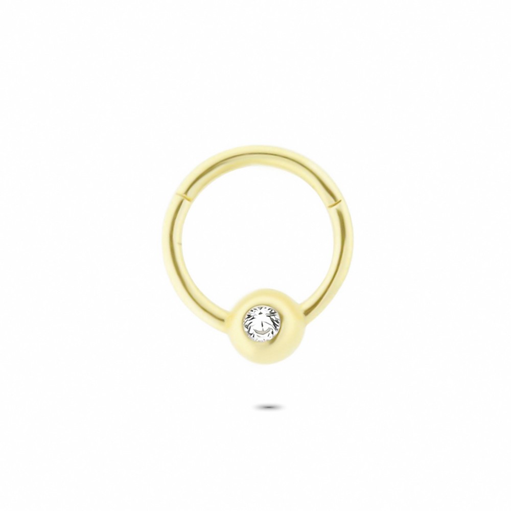 Glorria Altın Tektaş Halka Piercing Glorria Altın Tektaş Halka Piercing