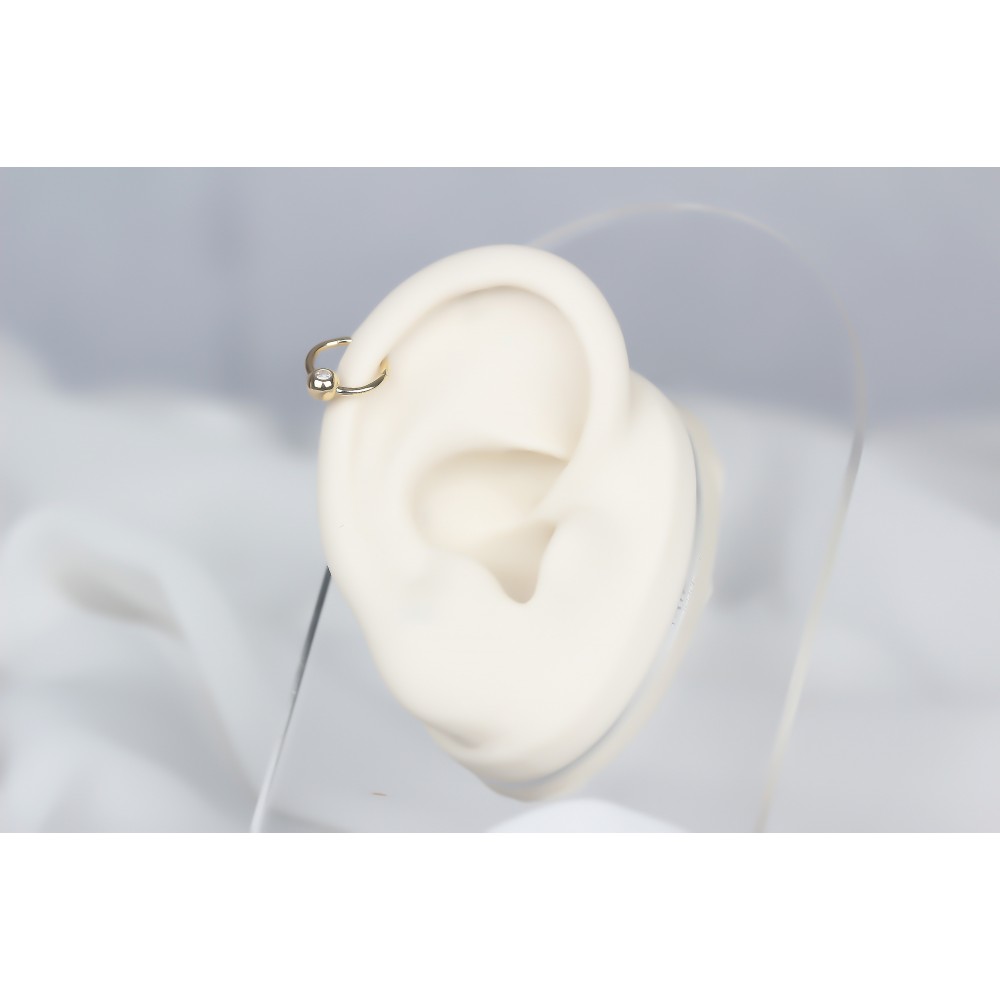Glorria Altın Tektaş Halka Piercing Glorria Altın Tektaş Halka Piercing