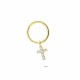 Glorria Altın Haç Halka Piercing Glorria Altın Haç Halka Piercing