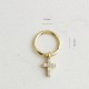Glorria Altın Haç Halka Piercing Glorria Altın Haç Halka Piercing
