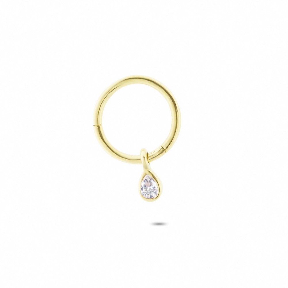 Glorria Altın Damla Halka Piercing Glorria Altın Damla Halka Piercing