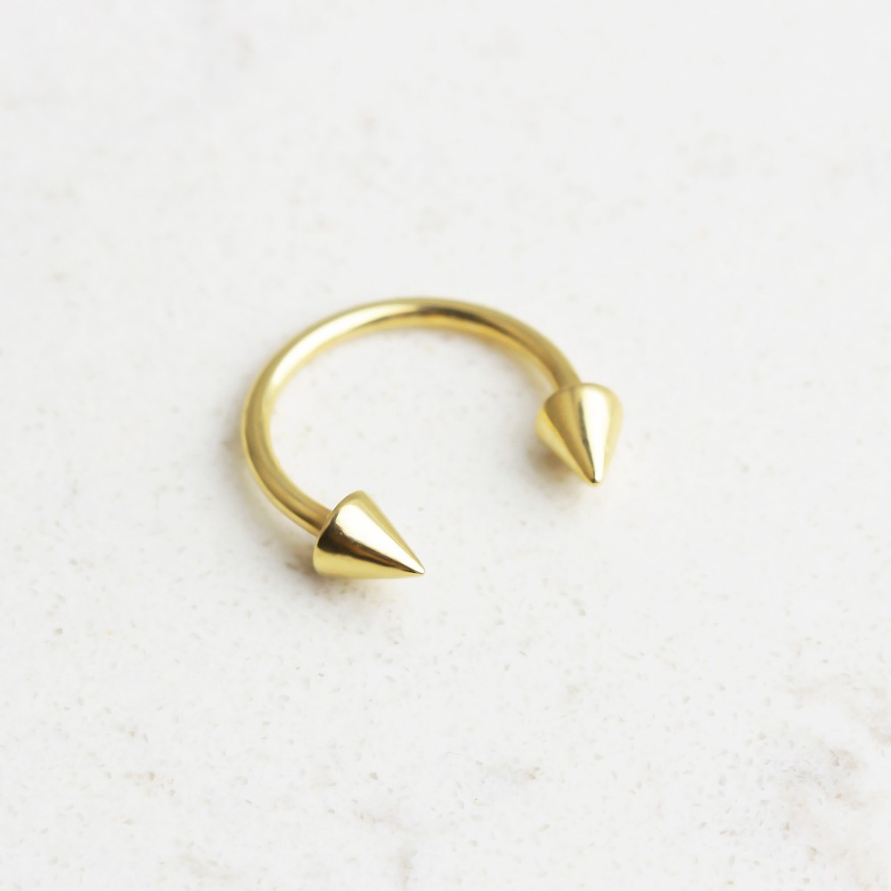 Glorria Altın Ok Yarım Halka Piercing Glorria Altın Ok Yarım Halka Piercing