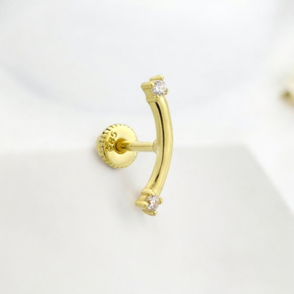 Glorria Altın Çubuk Helix Piercing Glorria Altın Çubuk Helix Piercing